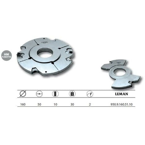 Leman - Porte-outils complémentaire diam.160 Al.50 Ht.10 z2 - 950.9.160.51.10