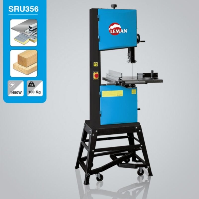 Leman - Sega a nastro da 355 mm con base SRU355