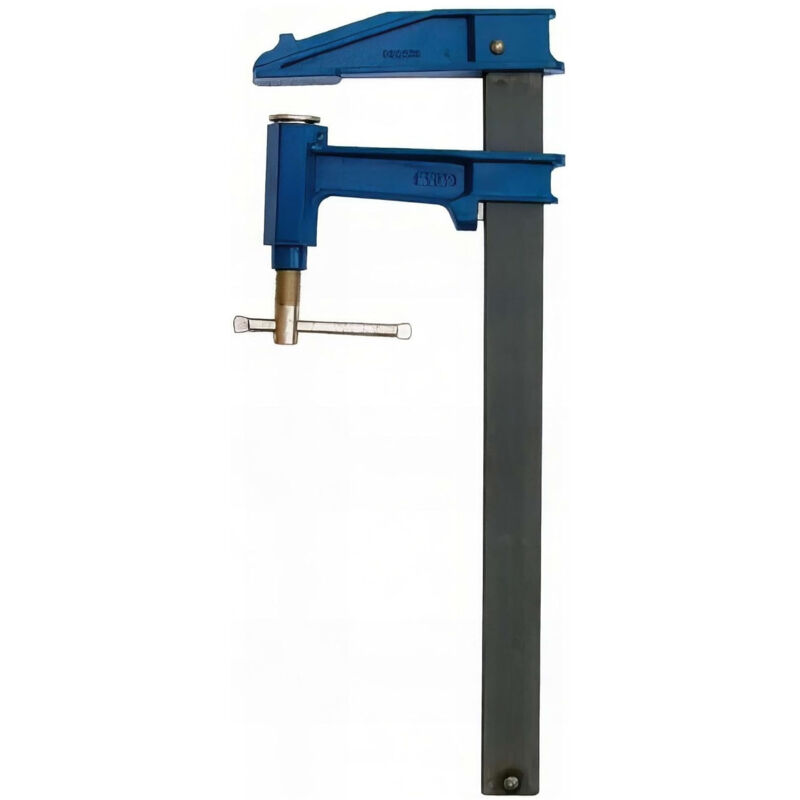 Serre-joint à pompe Leman section 35x8 serrage 300 saillie 120 tige en acier