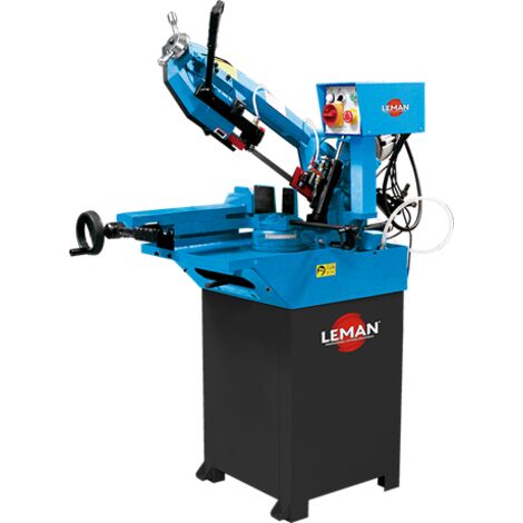LEMAN - Sierra de Cinta para Metal SRM170 1500W Monofásica con Arco Giratorio y Lubricación Automática - Corte Ø170mm - Máquina Profesional de Precisión