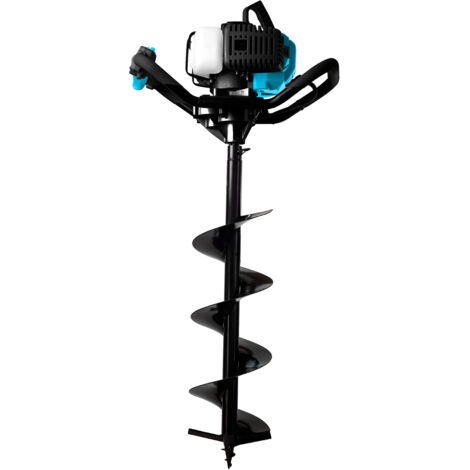 Leman – Tarière thermique 52 cc – Moteur 2 temps – Puissance 1.7 kW – Vitesse 9500 t/min – Longueur mèche 800 mm – 3 mèches incluses