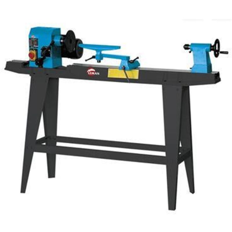 Leman – Tour à bois 850mm TAB085 – Puissance 450W – Tension 230V – Vitesse 500 à 2000 t/min – Pour usinage précis de pièces en bois