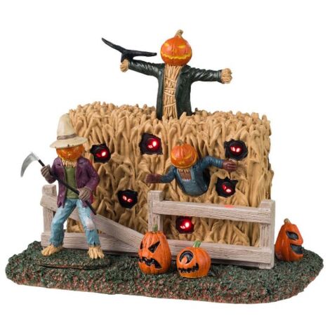 Lemax 44305 Spooky Scarecrows - Scena Decorativa - a Batteria
