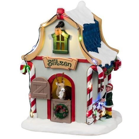 Lemax 44334 Blitzen's Den - Scena Decorativa