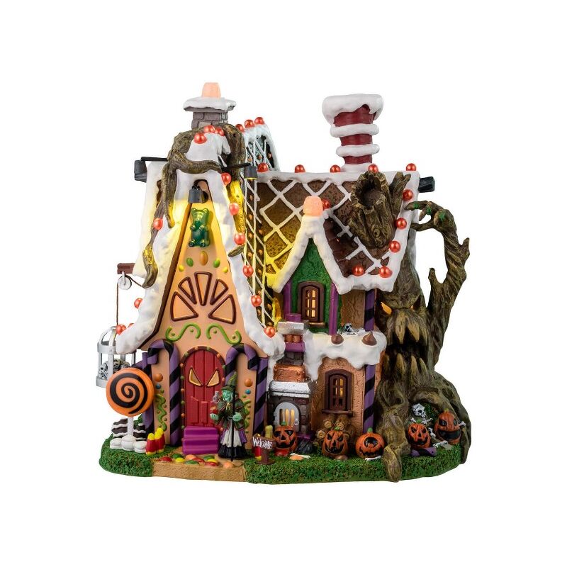 45204 The Candy Witch Cottage - Edificio Illuminato - a Batteria - Lemax