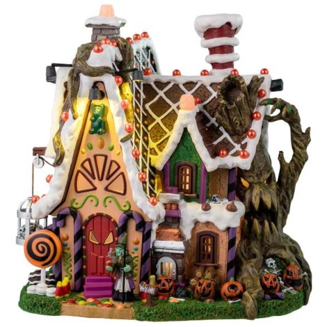 Lemax 45204 The Candy Witch Cottage - Edificio Illuminato - a Batteria