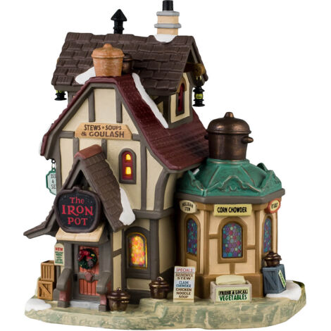 Lemax 45262 The Iron Pot - Edificio Illuminato - a Batteria