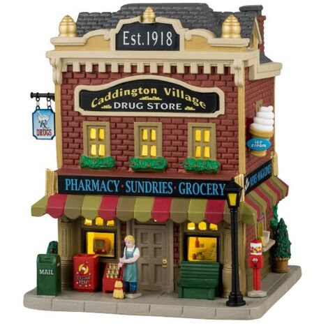 Lemax 45272 Caddington Village Drug Store - Edificio Illuminato - a Batteria