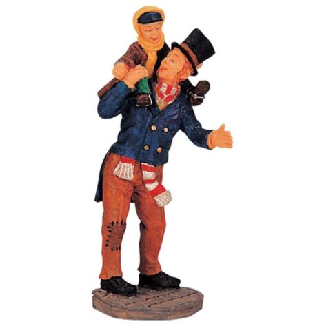 Lemax Bob Cratchit And Tiny Tim - Bob Cratchit E Tiny Tim Gioco invernale decorazione per villaggio Natale