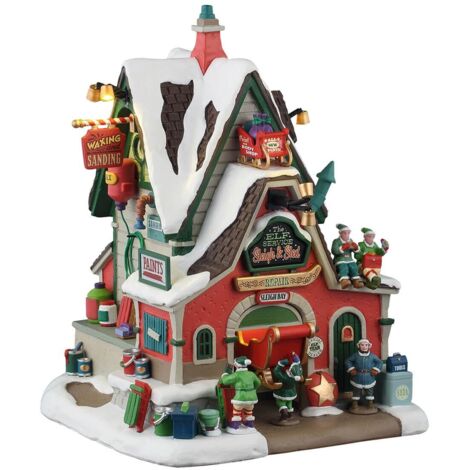 LEMAX Edificio Riparazione Slitte The Elf Service Sleigh & Sled Repair