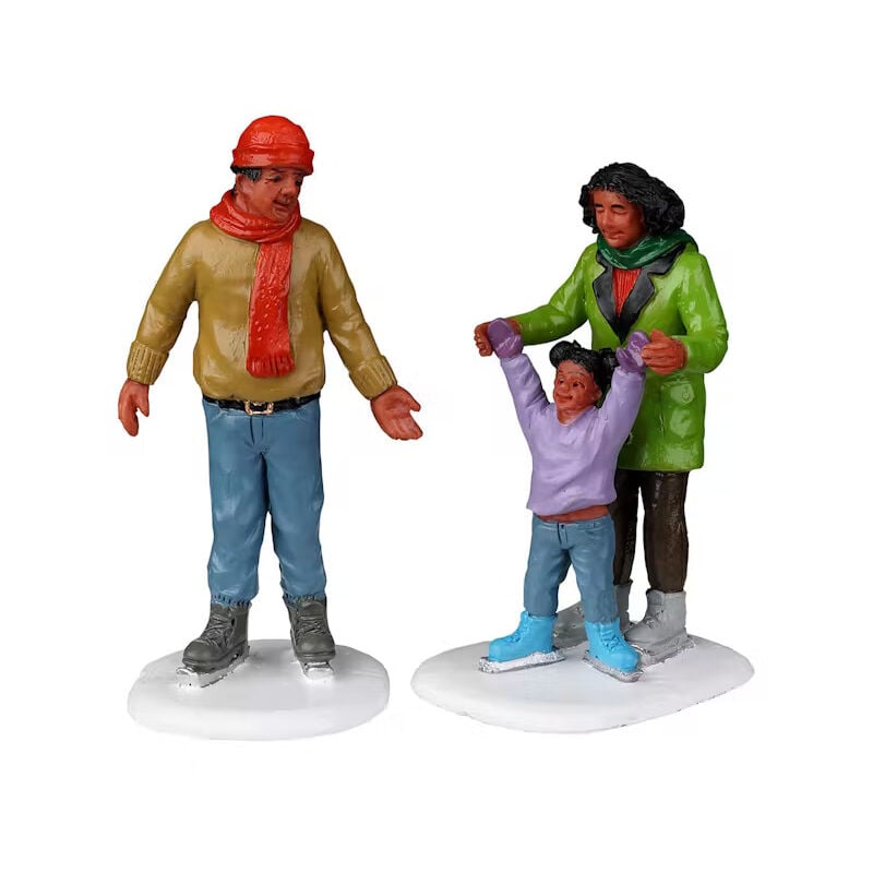 Lemax - Personaggi per Villaggio di Natale Family Ice Follies Set 2 Pz