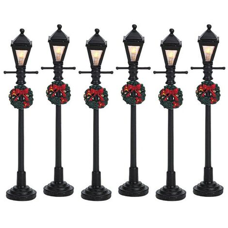 Lemax Gaslaterne Straßenlaterne 6er-Set