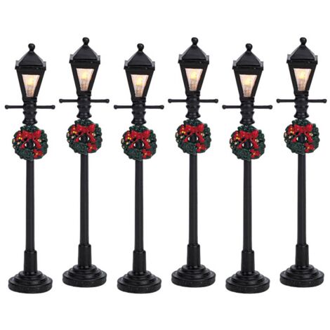 Lemax Lampadaire Lanterne À Gaz Lot De 6