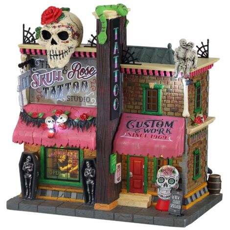 Lemax LEMAX - The Skull And Rose Tattoo Studio Cod. 15751