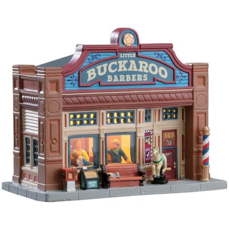 Lemax Little Buckaroo Barbershop - Barbiere del piccolo Buckaroo per villaggio di Natale