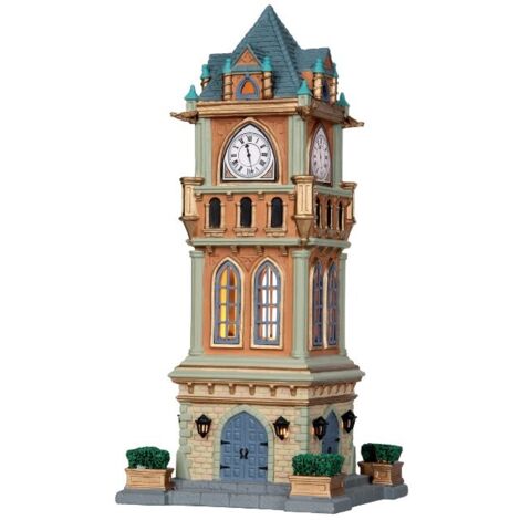 Lemax municipal clock tower 05007 villaggio di natale