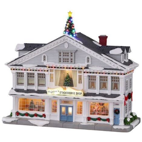 Lemax- Norman Rockwell Lighted Buildings: Nejaime's Stockbridge Shop, Multicolore, 15807-UK