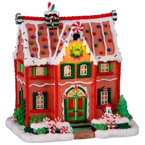 Lemax Peppermint House con Adattatore 4.5V