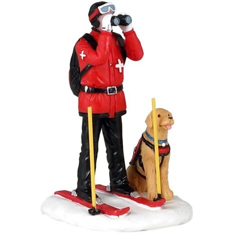 Lemax ski patrol 12028 villaggio di natale