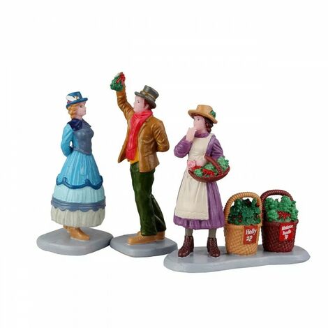 LEMAX- SOGGETTO SOTTO IL VISCHIO SET 3 - NATALE NATALIZIO 22116