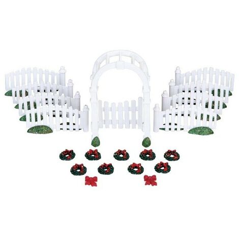 LEMAX- STACCIONATA BIANCA CON ARCO SET 20  - NATALE NATALIZIO 04233
