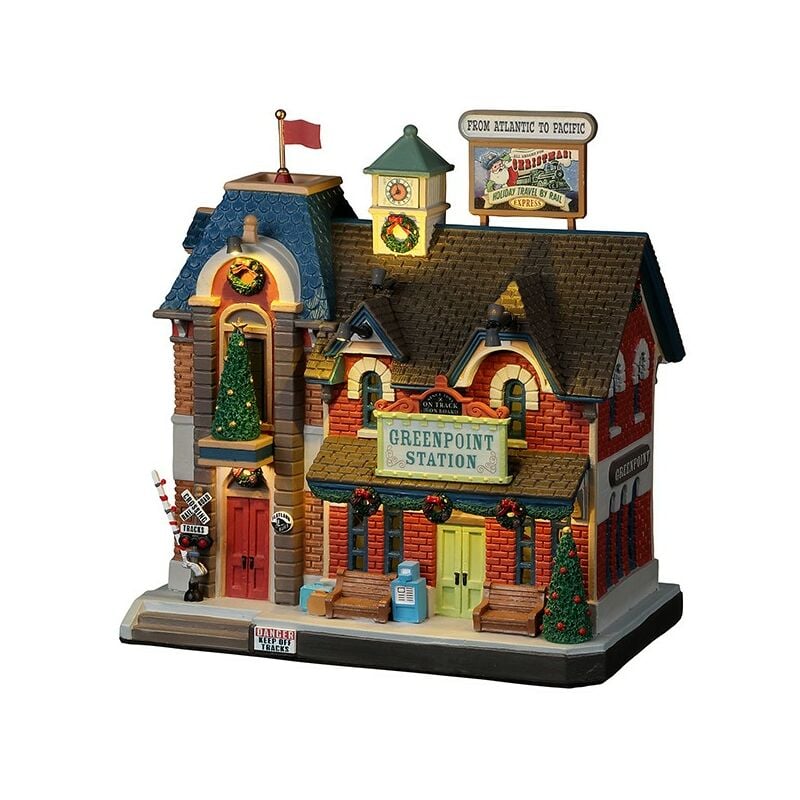 Lemax - Greenpoint Railroad Station avec Adaptateur 4,5 v Réf. 25866