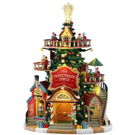 Lemax Tannenbaum-Turm Weihnachtsdorf 600x300x240