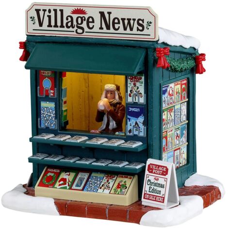 Lemax Village News mit AC-Adapter 11x9x11.5