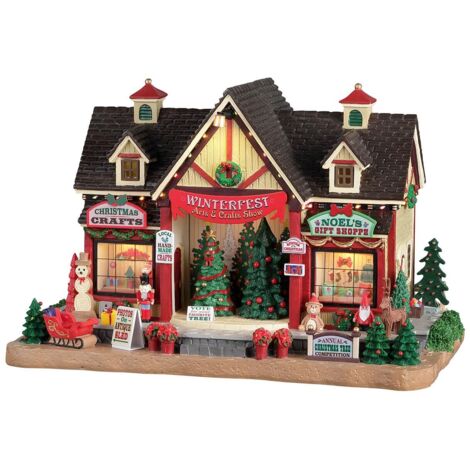 Lemax Winterfest Arts & Crafts Show 25865 villaggio di natale