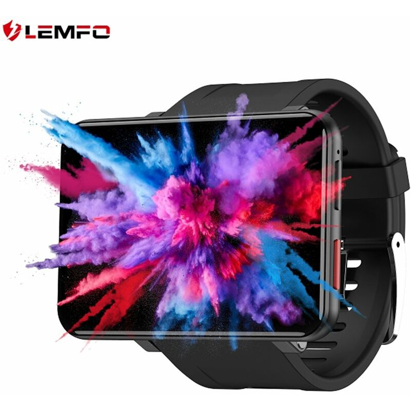 

LEMT 4G Juego Reloj inteligente 2.86 pulgadas Pantalla grande Android 7.1 LTE 4G Camara Sim GPS WIFI Frecuencia cardiaca Deportes Pulsera inteligente