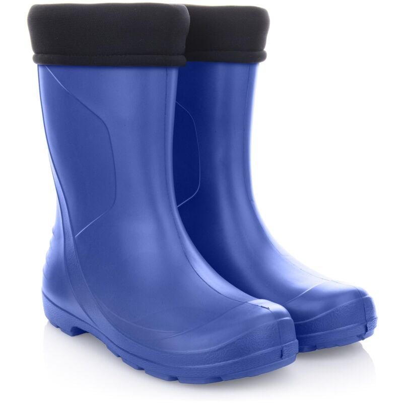 LEMIGO Bottes de pluie très légères of EVA foam avec doublure DAKOTA 36-42 EU (Bleu, 39)