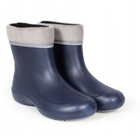 LEMIGO Donna de scarpe da lavoro antiscivolo superleggere de gomma con fodera e solette aggiuntive 36-41 EU (blu navy, Sistema di scarpe EU, Adulto, Taglia, Taglia, medio, 38)