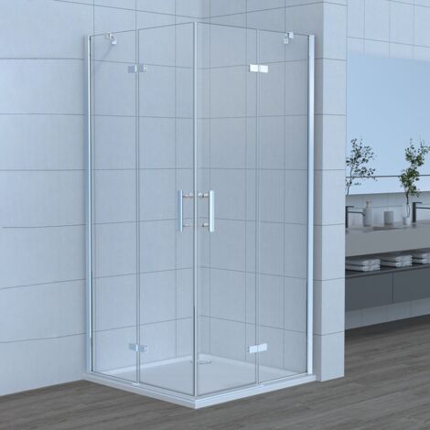 Marwell Komplettdusche Grey Style Rectangle, BxT: 110x80 Cm Fertigdusche Mit 5mm Gehartetem Glas