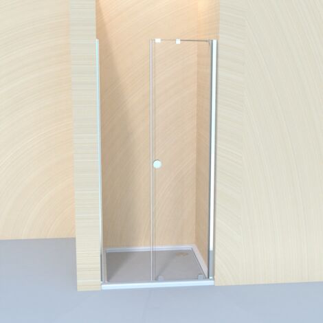 LEMMO Duschtür 75x185 cm Schiebetür 6mm ESG Nano Beschichtung Duschtre