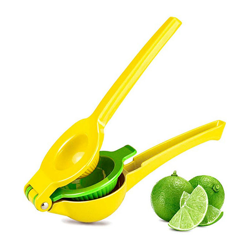Lemon Squeezer Manual, Heavy Duty, 2-In-1 Premium Quality Metal Lemon Orange Lime Citrus Hand Press Juicer, Safe Faster and Effective Fruits Juicing,