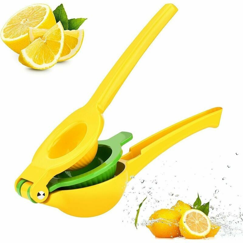 Hoopzi - Lemon Squeezer - Manual Lemon Squeezer Manual Citrus Squeezer / Lime Juicer 3-in-1, Unique Double Bowl Design, Anti-Corrosion, Suitable for