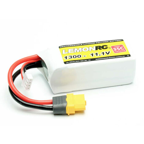 LemonRC Modellbau-Akkupack (LiPo) 11.1 V 1300 mAh Zellen-Zahl: 3 35 C Softcase XT60