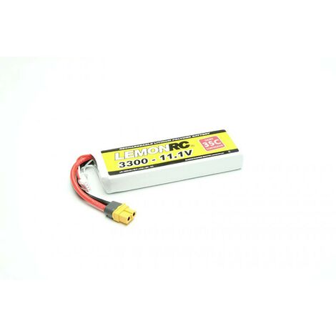 LemonRC Pack de batterie (LiPo) 11.1 V 3300 mAh Nombre de cellules: 3 35 C Softcase XT60 C847992