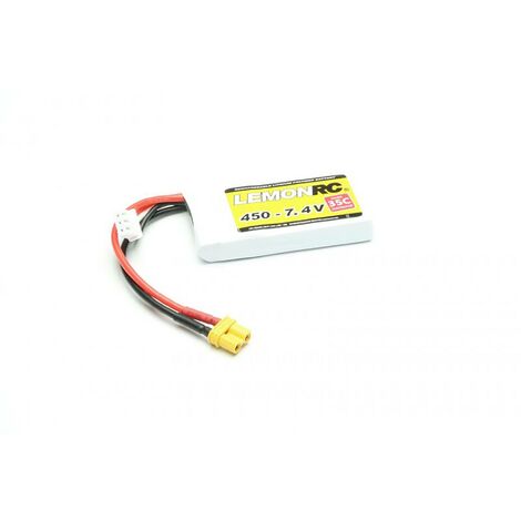 LemonRC Pack de batterie (LiPo) 7.4 V 450 mAh Nombre de cellules: 2 35 C Softcase XT30 C880662