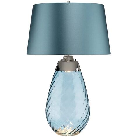 Lena 2 Light grande lampe de table bleue