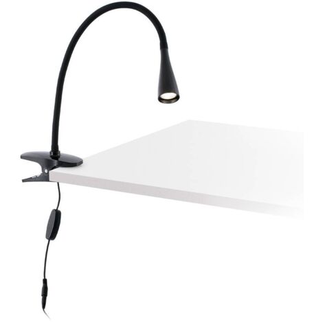 Lena collo di cigno Clip Nero Led 5W 4000K Marca Faro