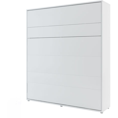 Lenart Bed concept vertikales Wandbett cm191x46-228x217H weiß matt