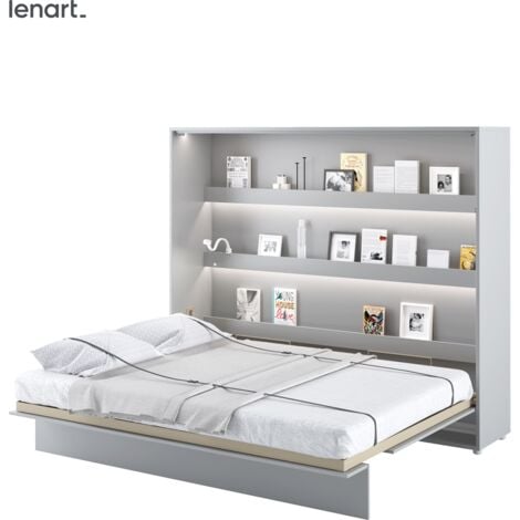 BIM FURNITURE Lenart Letto a scomparsa BED CONCEPT 14 160x200 orizzontale bianco opaco