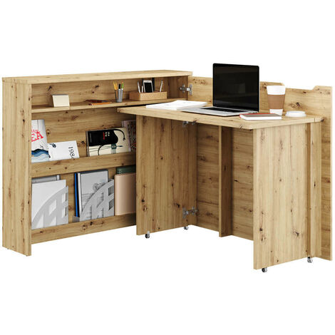 BIM Furniture - Dettagli Sulla Scrivania Pieghevole, Da Appendere Tilt  Scrivania Per Computer, Tavolo Da Parete, Tavolo Pieghevole Per Ufficio  (rovere Sonoma Sonoma) - ePrice