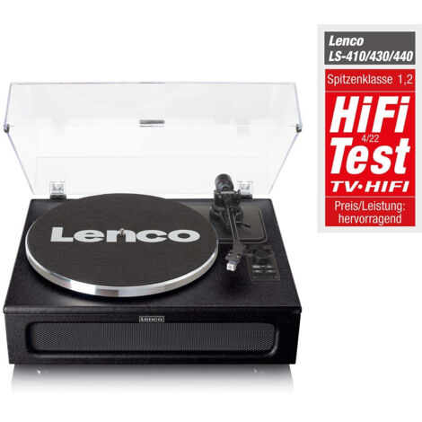 Lenco 8711902069621 LS430BK Piatto Audio Giradischi con Trasmissione a Cinghia Nero