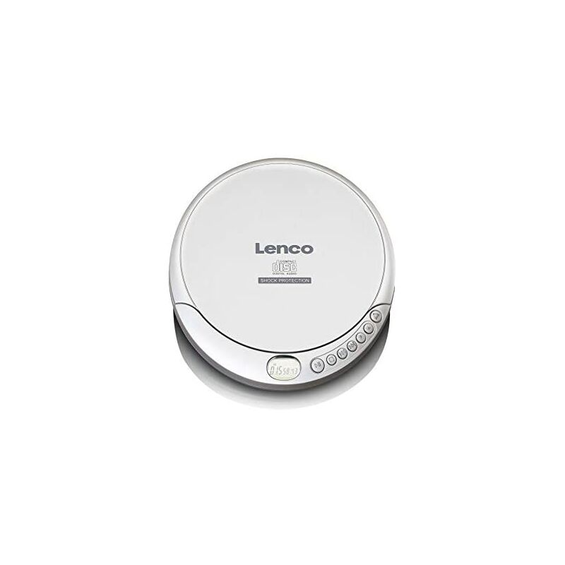 Lenco CD-Player mit Anti-Schock- und Ladefunktion Farbe White