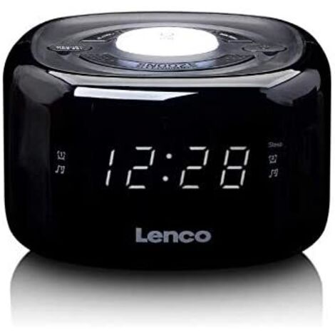 Lenco CR-12BK Reloj Digital Negro