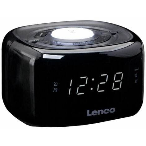 Lenco - cr12-bk - radio-réveil avec veilleuse fm - lcr12bk -