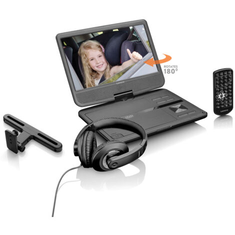 Lenco Lenco DVP-1010 10&quot DVD-Player mit Kfz-Halter, Kopfhörer