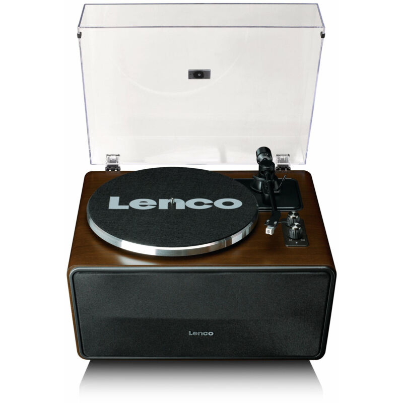 Lenco LS-470WA Belt Drive Bluetooth Turntable with Built In Speaker Walnut